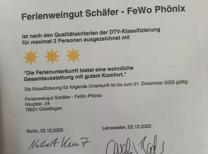 Ferienweingut Schaefer * Gocklingen